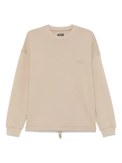 Zegna sudadera con logo bordado