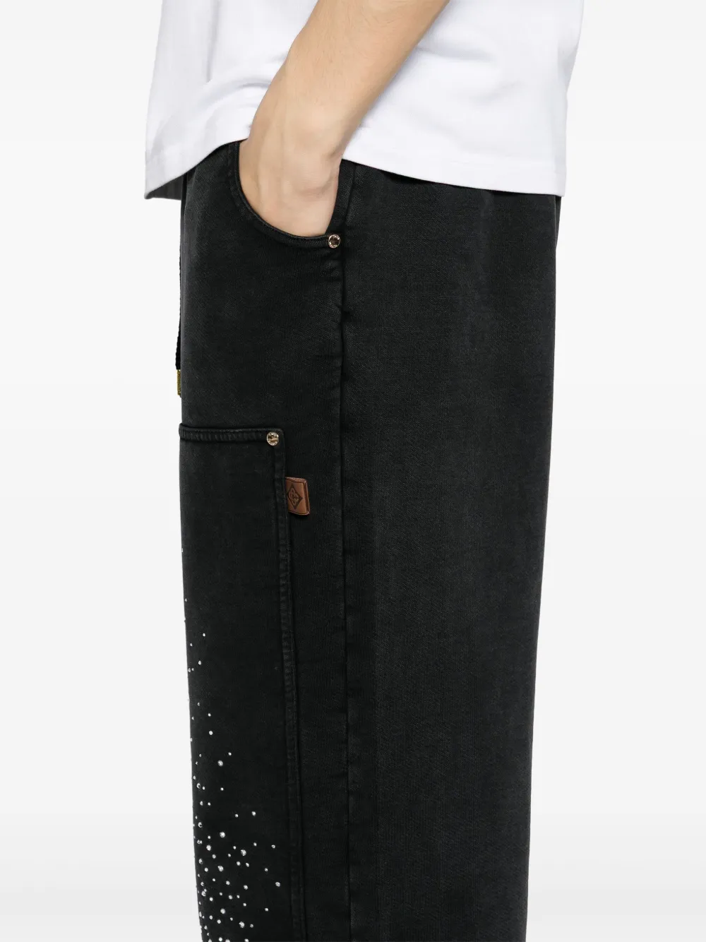 Casablanca La Premonition broek met kristallen Zwart