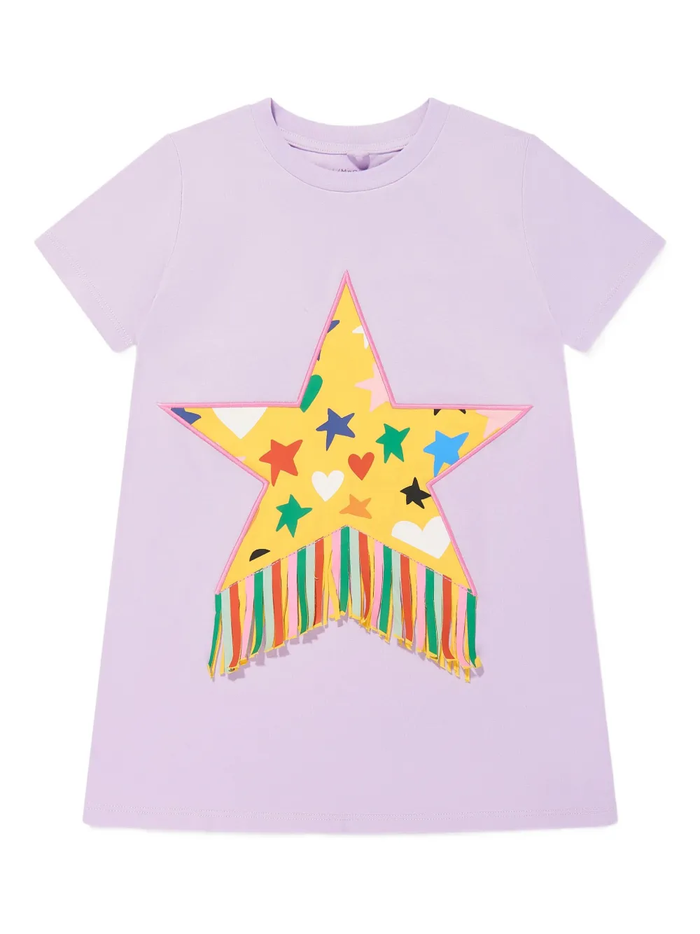 Stella McCartney Kids Jurk met sterpatroon Paars
