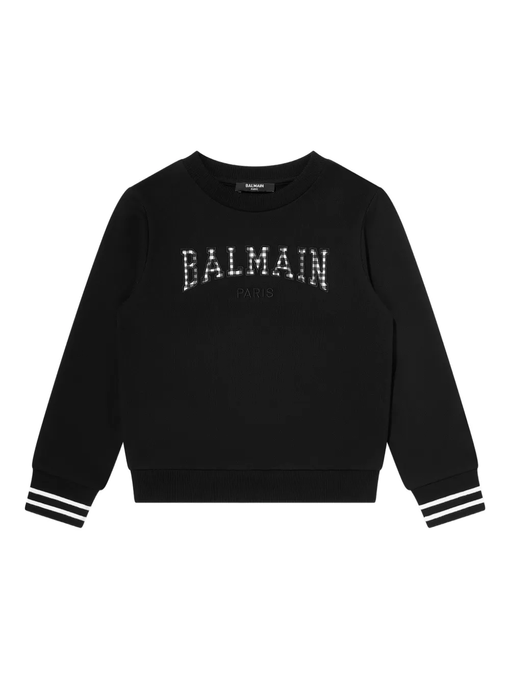 Balmain Kids Sweater met logo Zwart