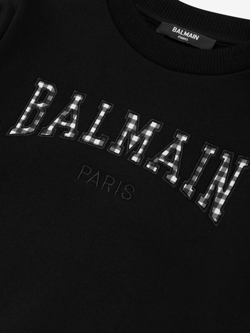 Balmain Kids Sweater met logo Zwart