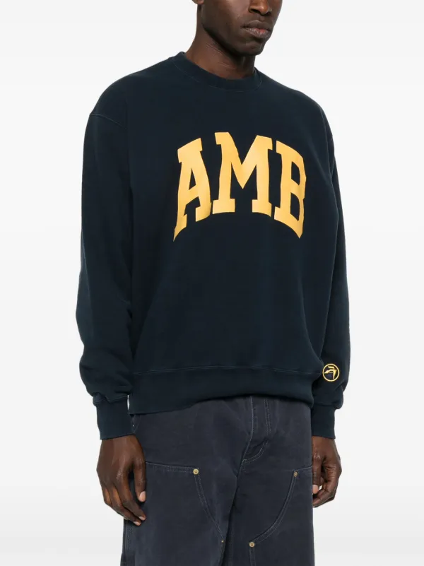 AMBUSH クラフィックスウェットシャツ BMBA006F24FLE002 0510 AMBUSH Amb グラフィック スウェットシャツ | ブルー | FARFETCH JP