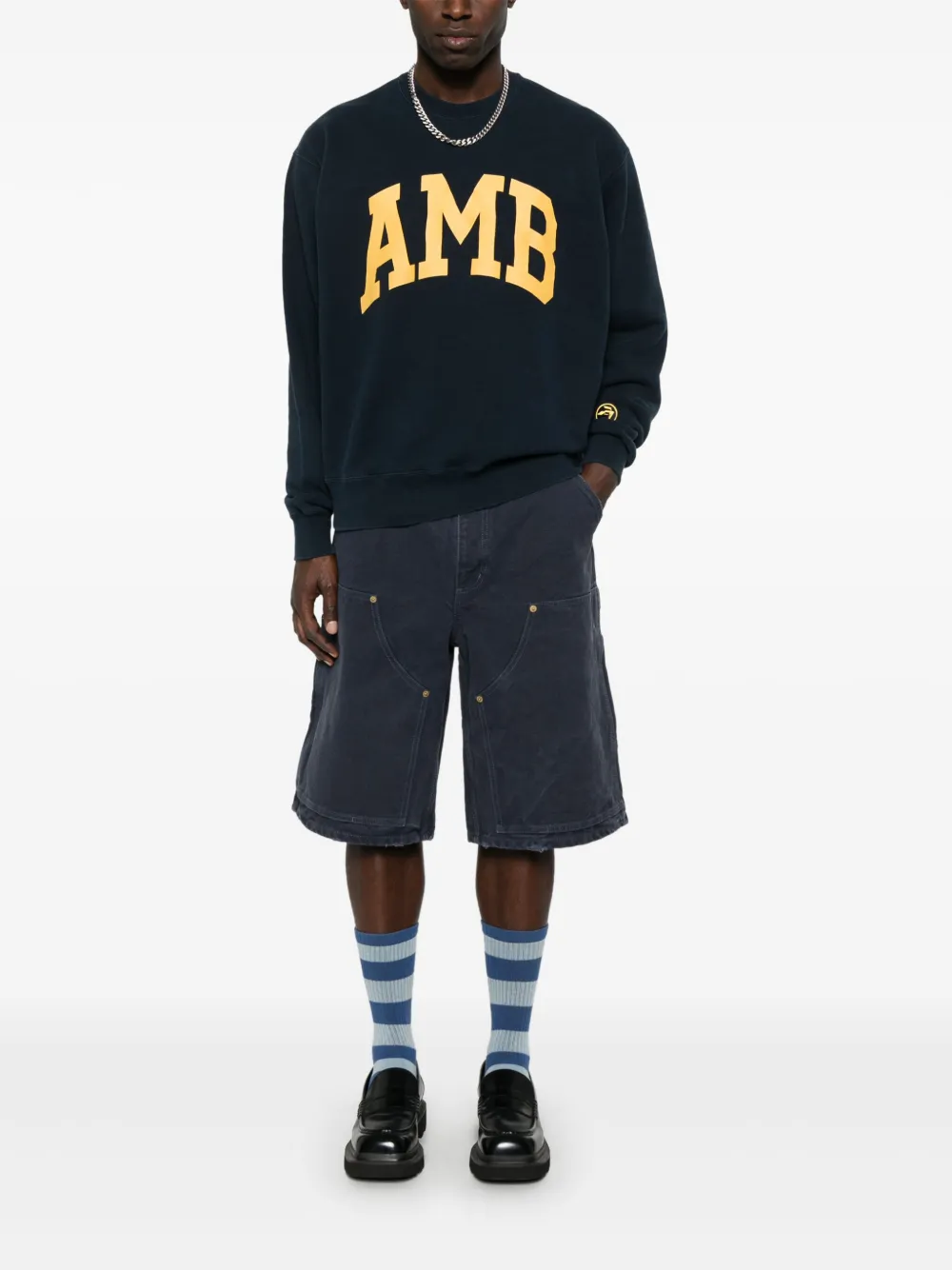 AMBUSH Amb Graphic sweater - Blauw