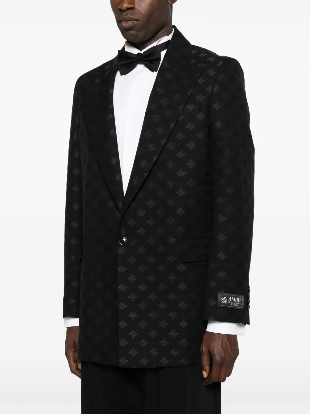 AMIRI Blazer met logo-jacquard Zwart