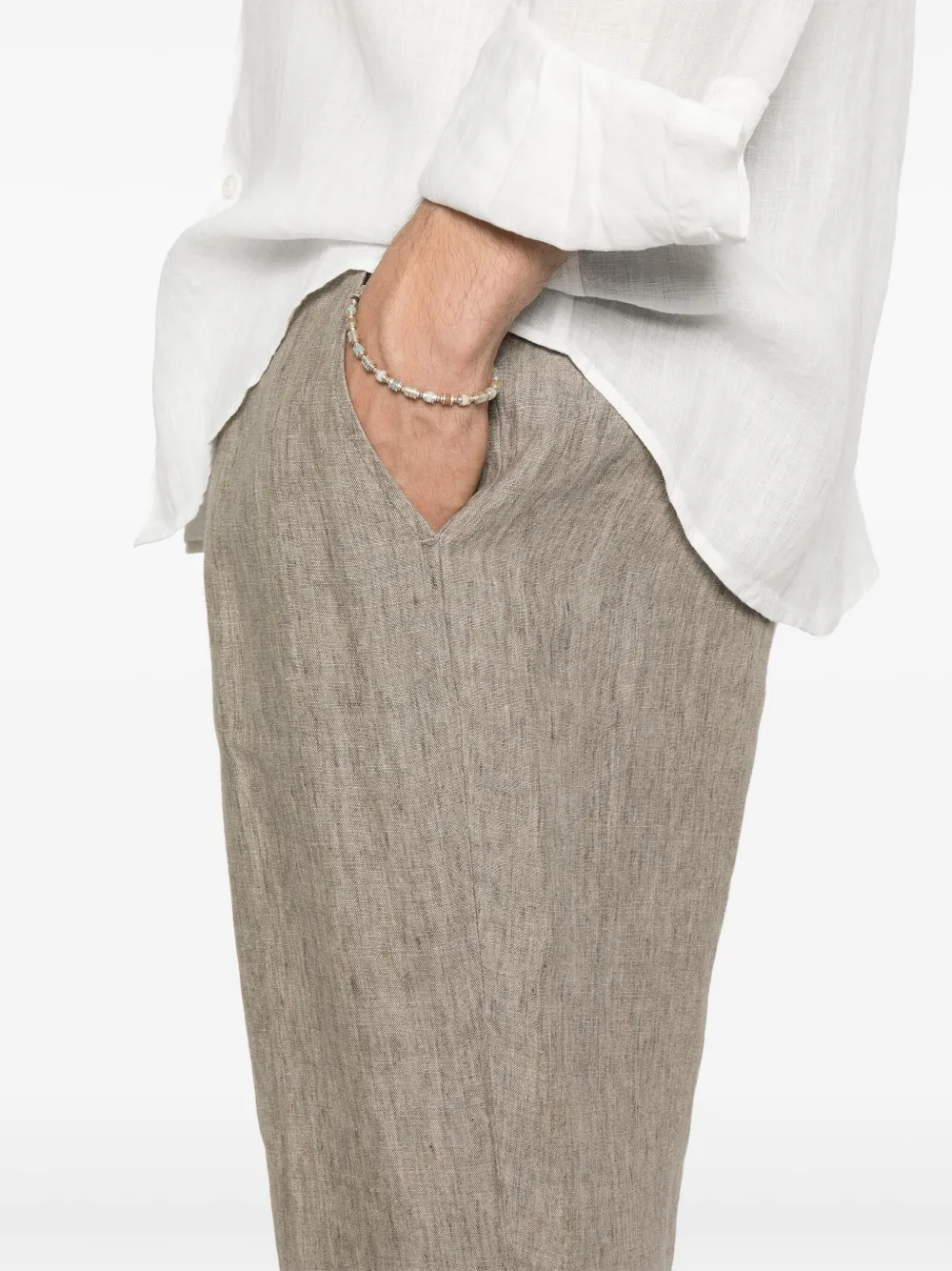 Zegna Linnen broek Beige