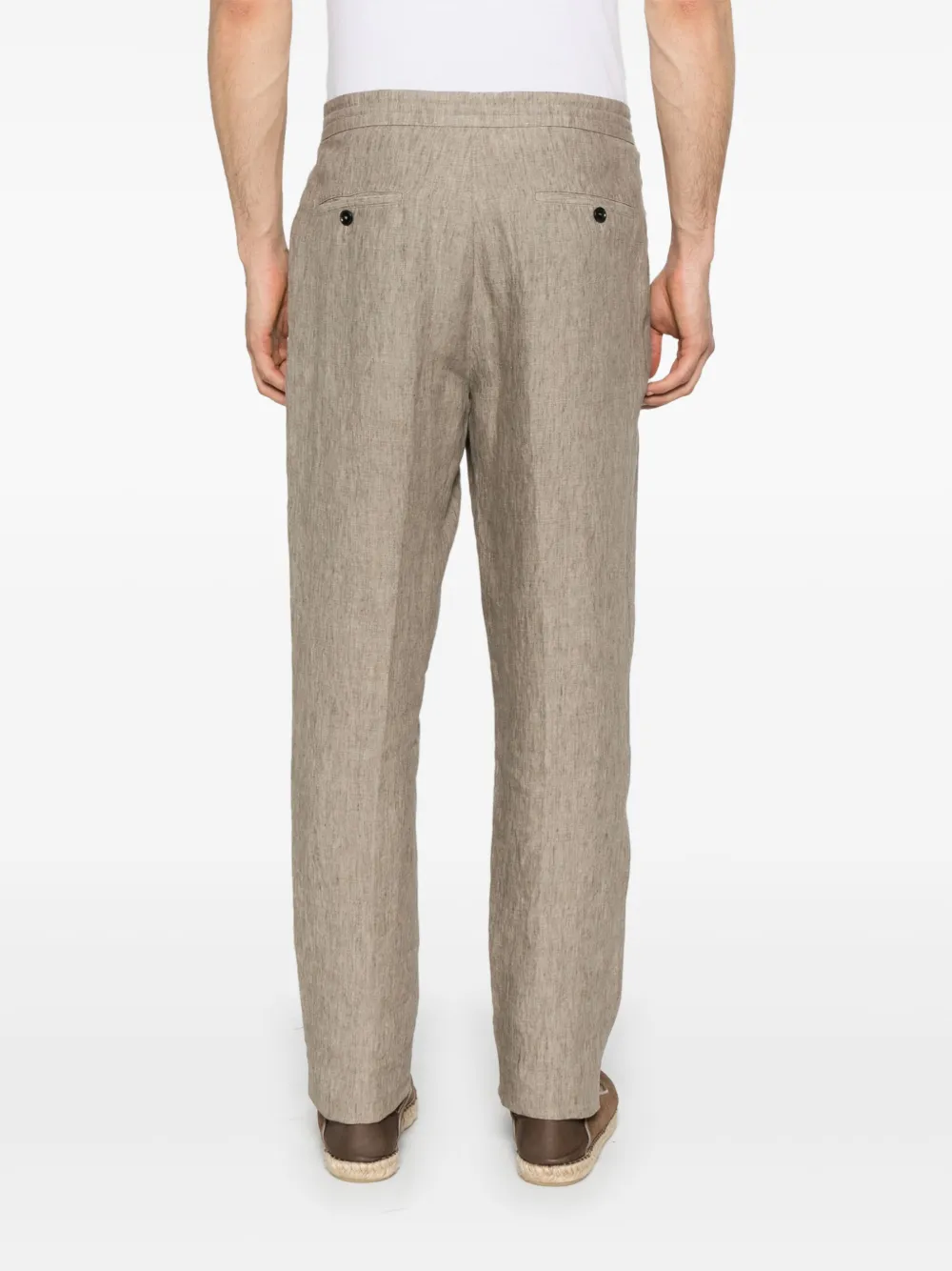 Zegna Linnen broek Beige
