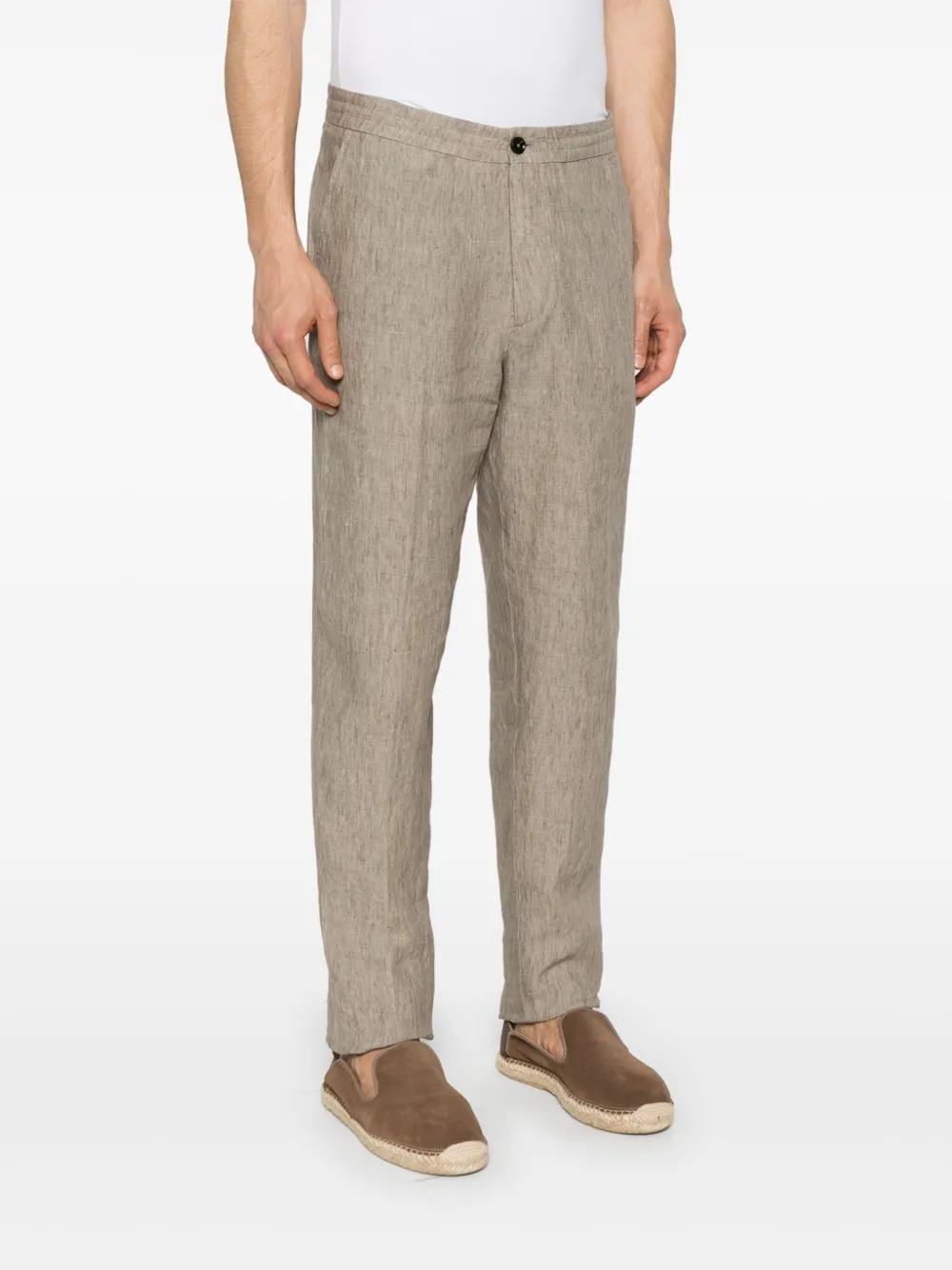 Zegna Linnen broek Beige