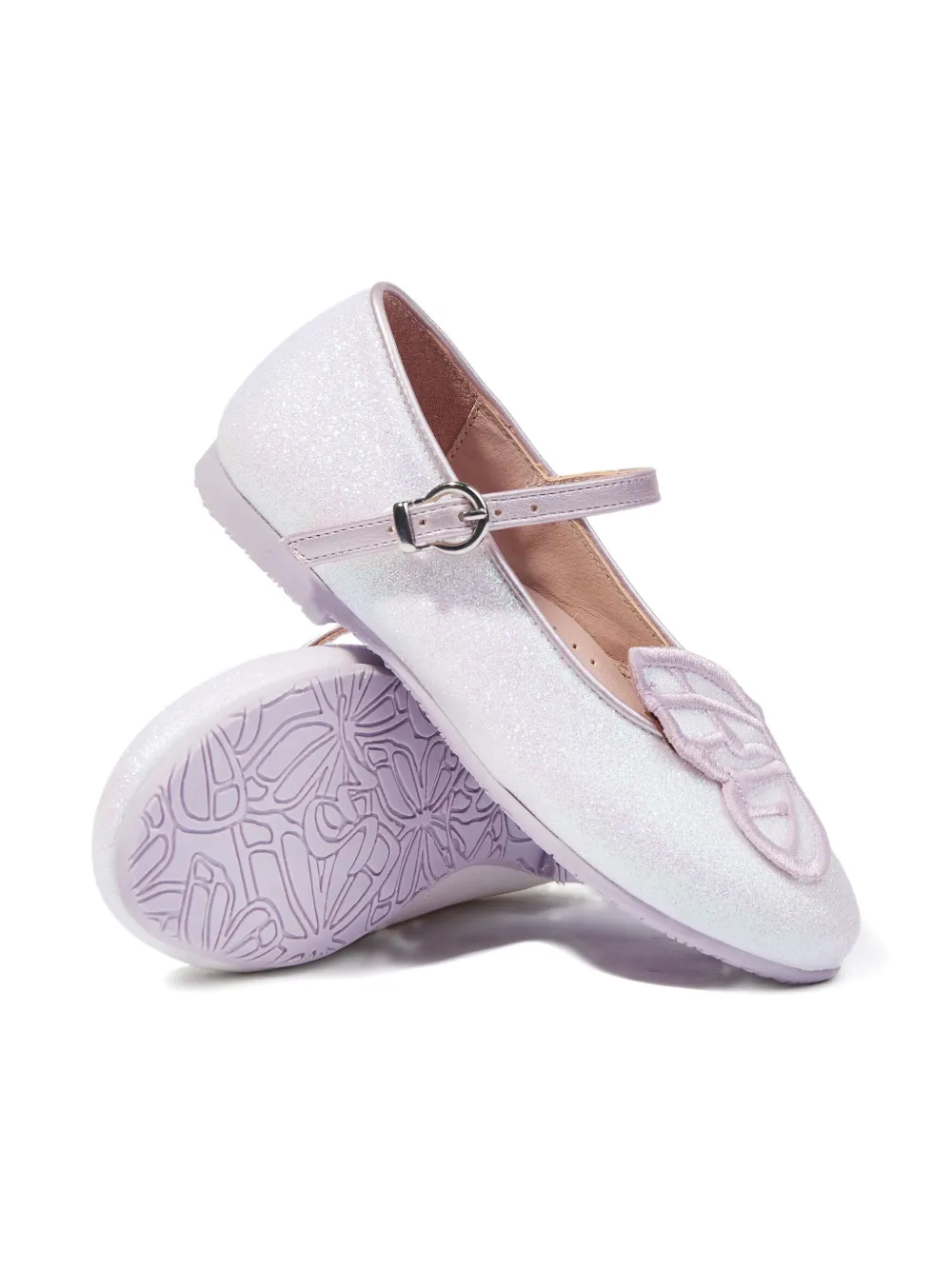 Sophia Webster Mini Butterfly-embroided ballerina shoes | Teen Girl Shoes | Image 2