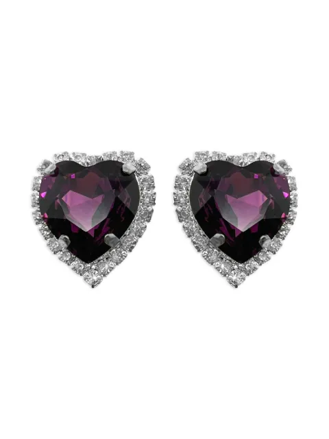 Jennifer Gibson Jewellery 1980s Amethyst Heart earrings
