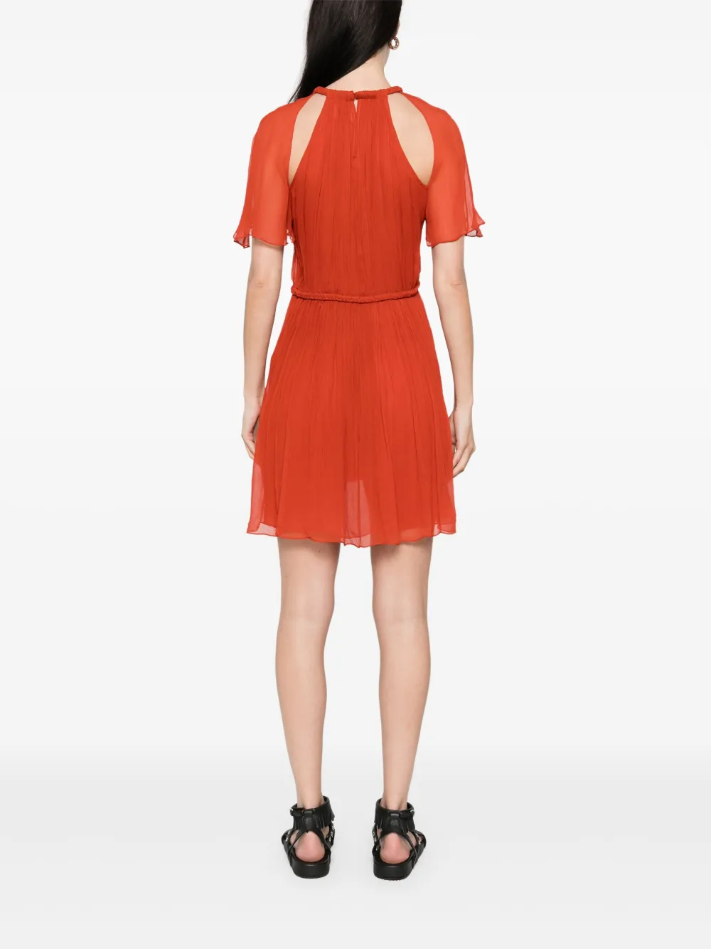 Shop Isabel Marant Ranadial Mini Dress In Orange