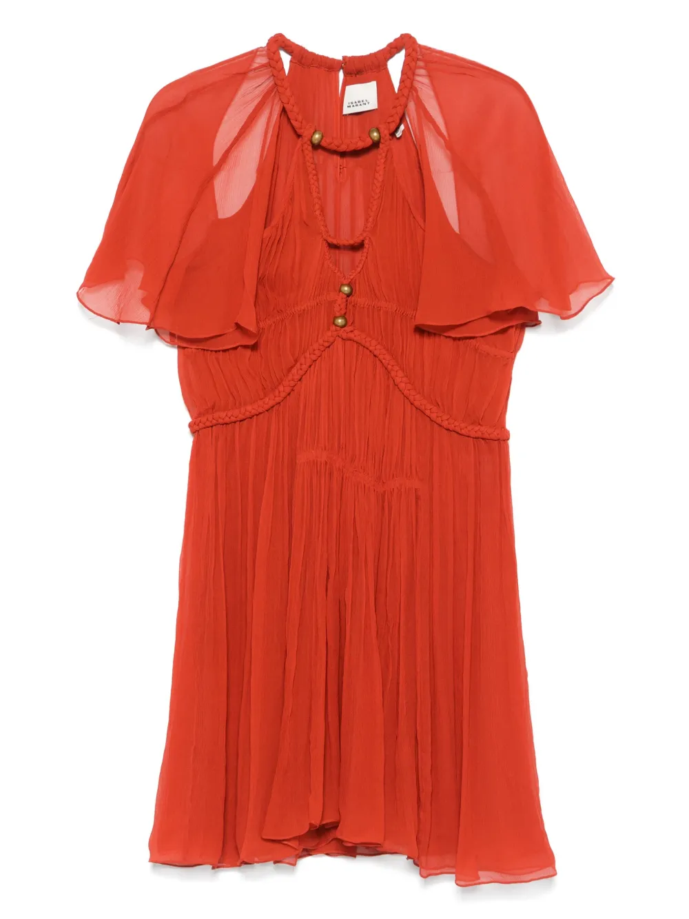 ISABEL MARANT Ranadial mini-jurk Oranje