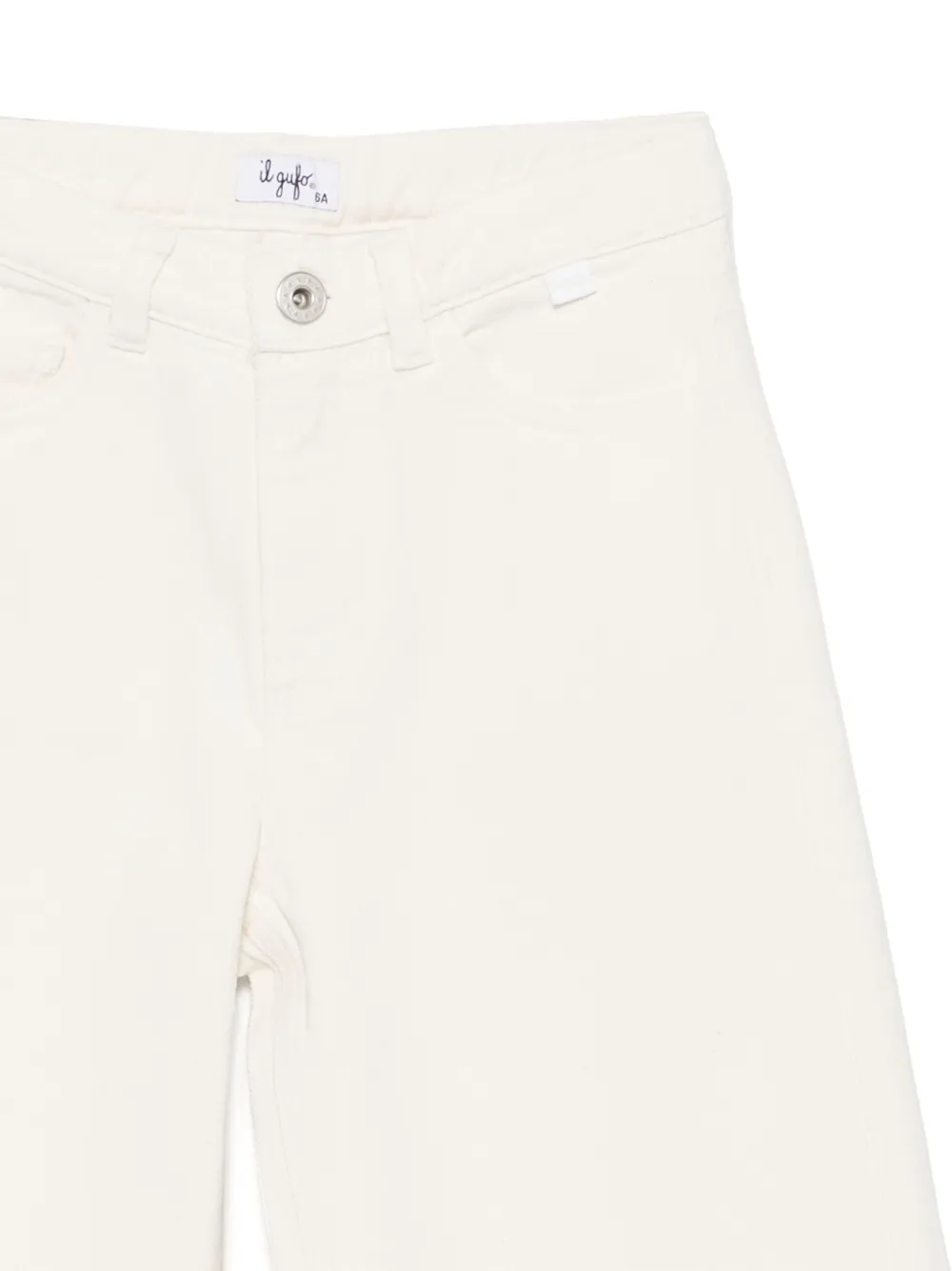 Il Gufo Jeans met wijde pijpen Wit