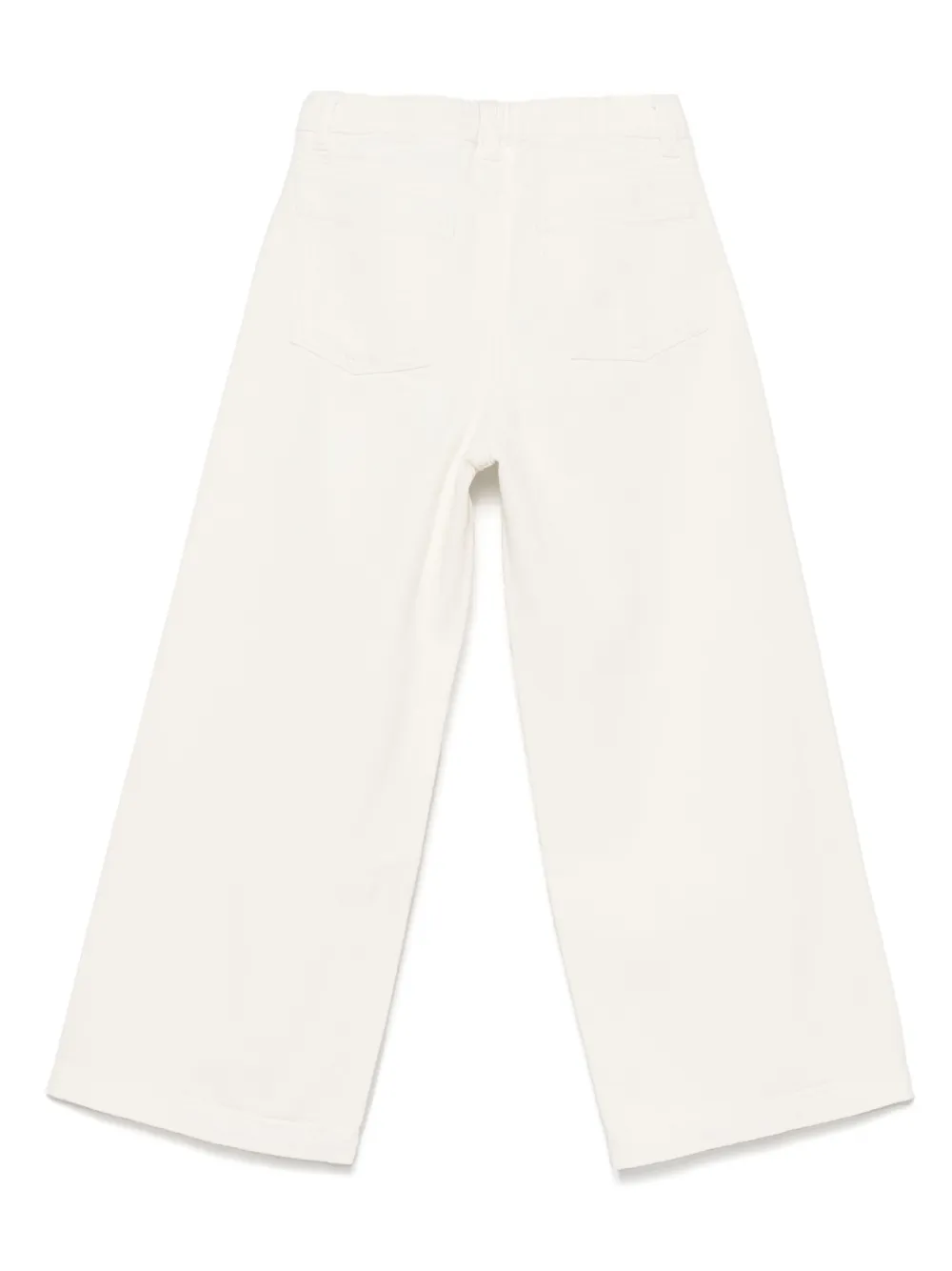 Il Gufo Jeans met wijde pijpen Wit