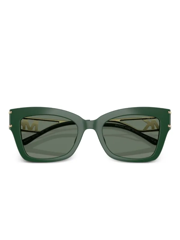 Michael Kors logo-plaque Sunglasses | Green | FARFETCH display picture 1