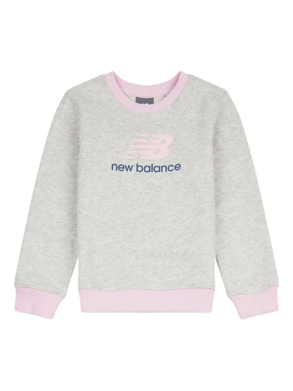 New Balance Kids Trainingspak met logoprint Grijs