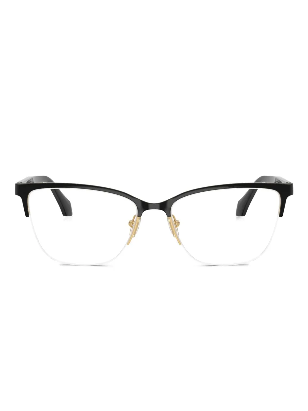 Versace Eyewear logo-print glasses - Nero