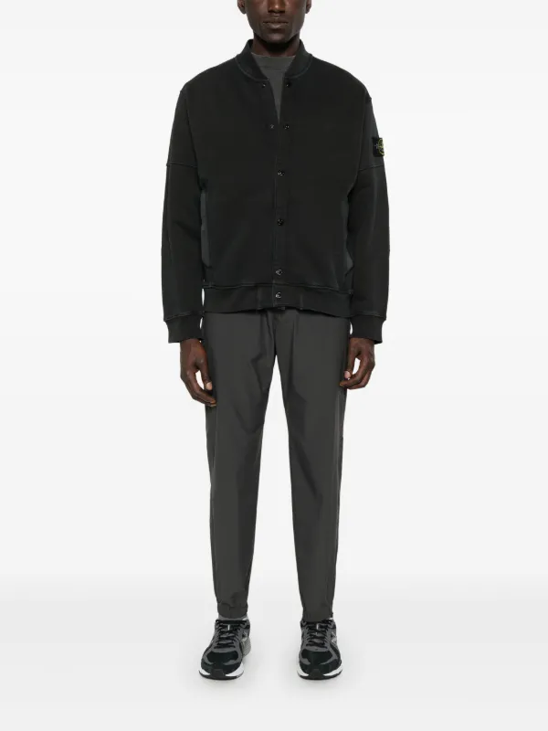 ★送料・関税込★STONE ★COTTON FLEECE SWEATSHIRT★ Stone Island Cotton fleece-jersey Sweatshirt | Black