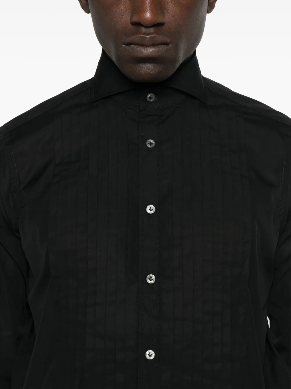Lardini Lucien overhemd Zwart