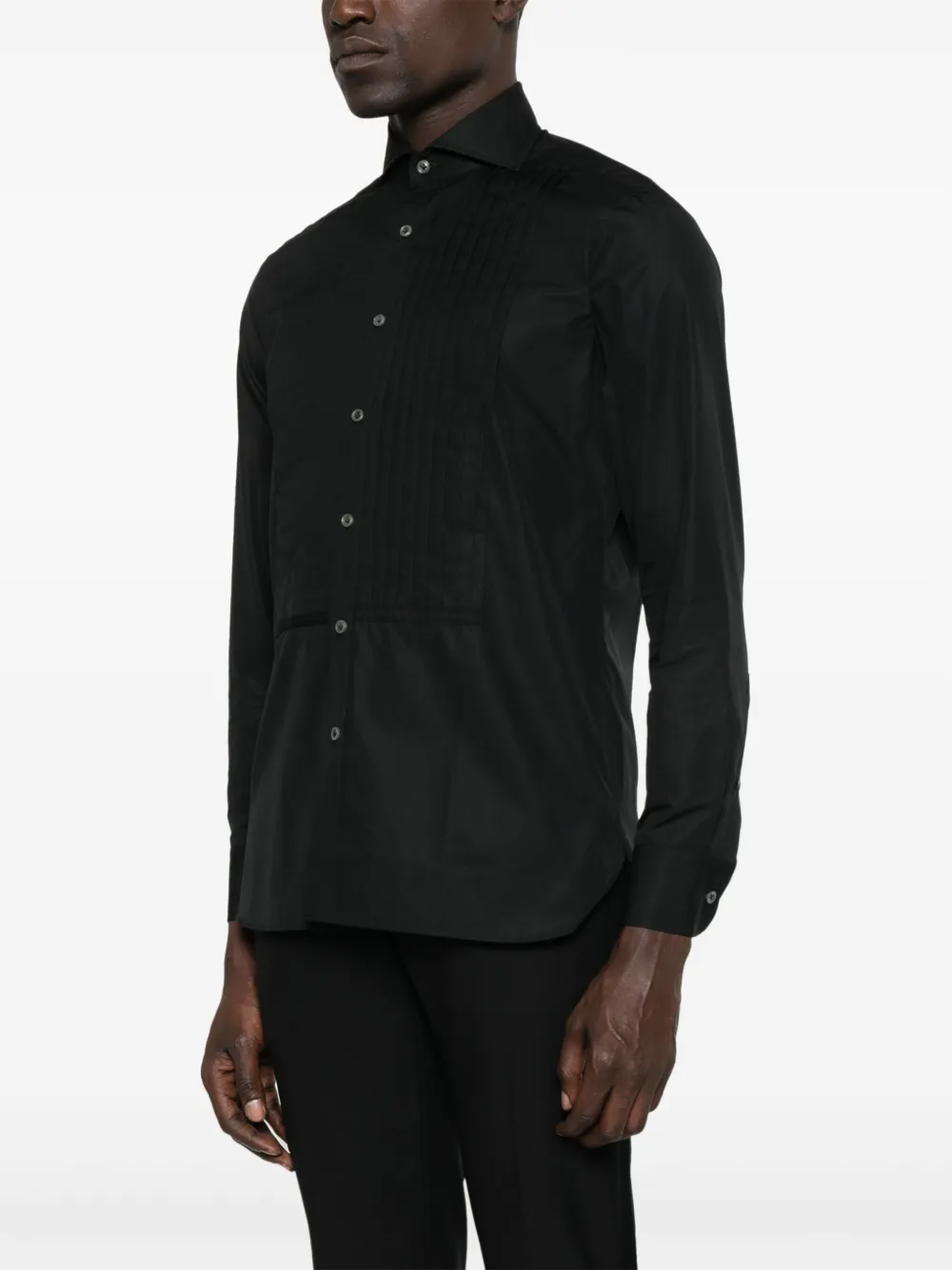 Lardini Lucien overhemd Zwart