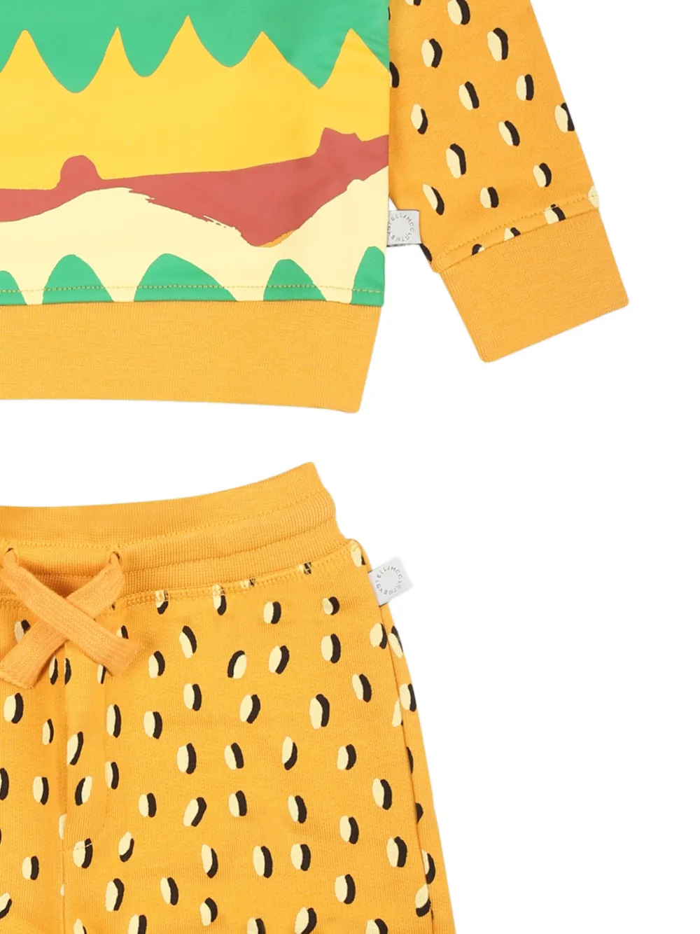 Shop Stella Mccartney Printed Shorts In 黄色