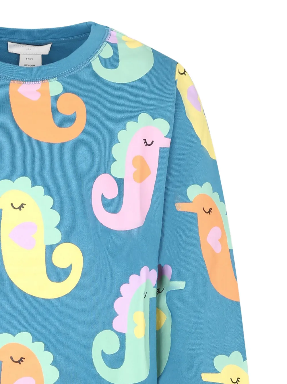 Stella McCartney Kids Top en shorts met print Blauw