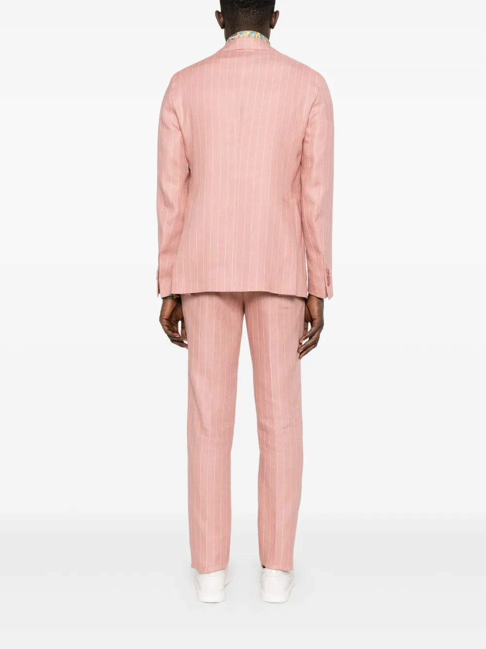 Tagliatore Pak met krijtstreep Roze