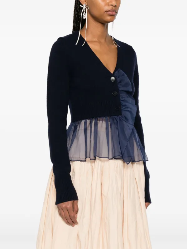 Cecilie Bahnsen Phlox Cardigan | Blue | FARFETCH