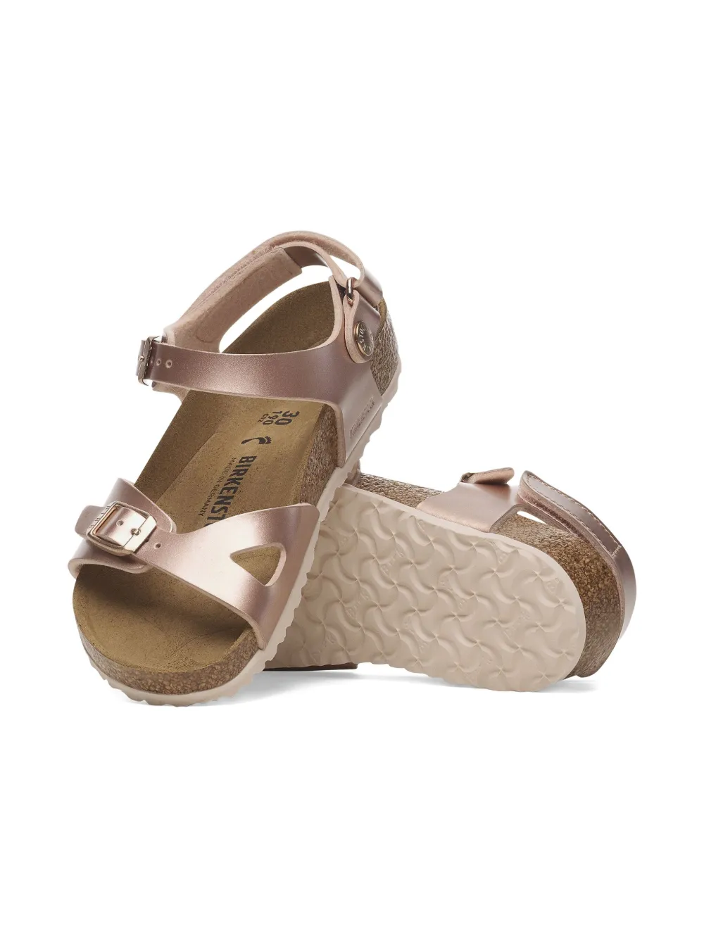 Birkenstock Kids Rio sandalen met gespdetail Roze