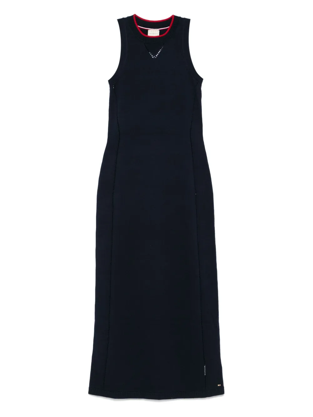 Tommy Hilfiger Gebreide maxi-jurk Blauw