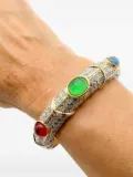 Jennifer Gibson Jewellery 1980s Vogue Bijoux Jewelled cuff bracelet - Gold