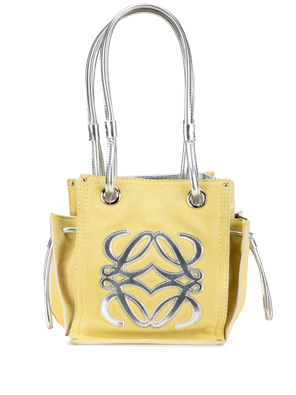 Loewe Pre-Owned sac porté épaule en daim à motif Anagram (2010-2024) | jaune | Image 1