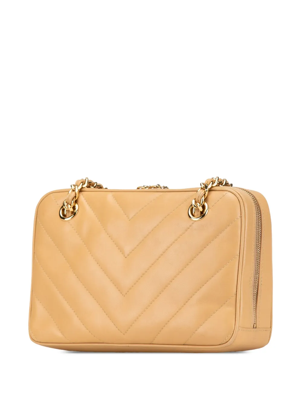 CHANEL Pre-Owned 2000-2002 CC Chevron Quilted Lambskin Chain shoulder bag | Pre-Owned | Image 2