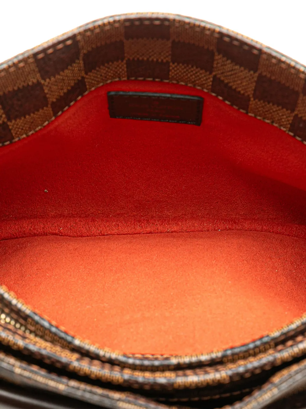 Pre-owned Louis Vuitton 2007-2024 Damier Ebene Aubagne Shoulder Bag In Brown