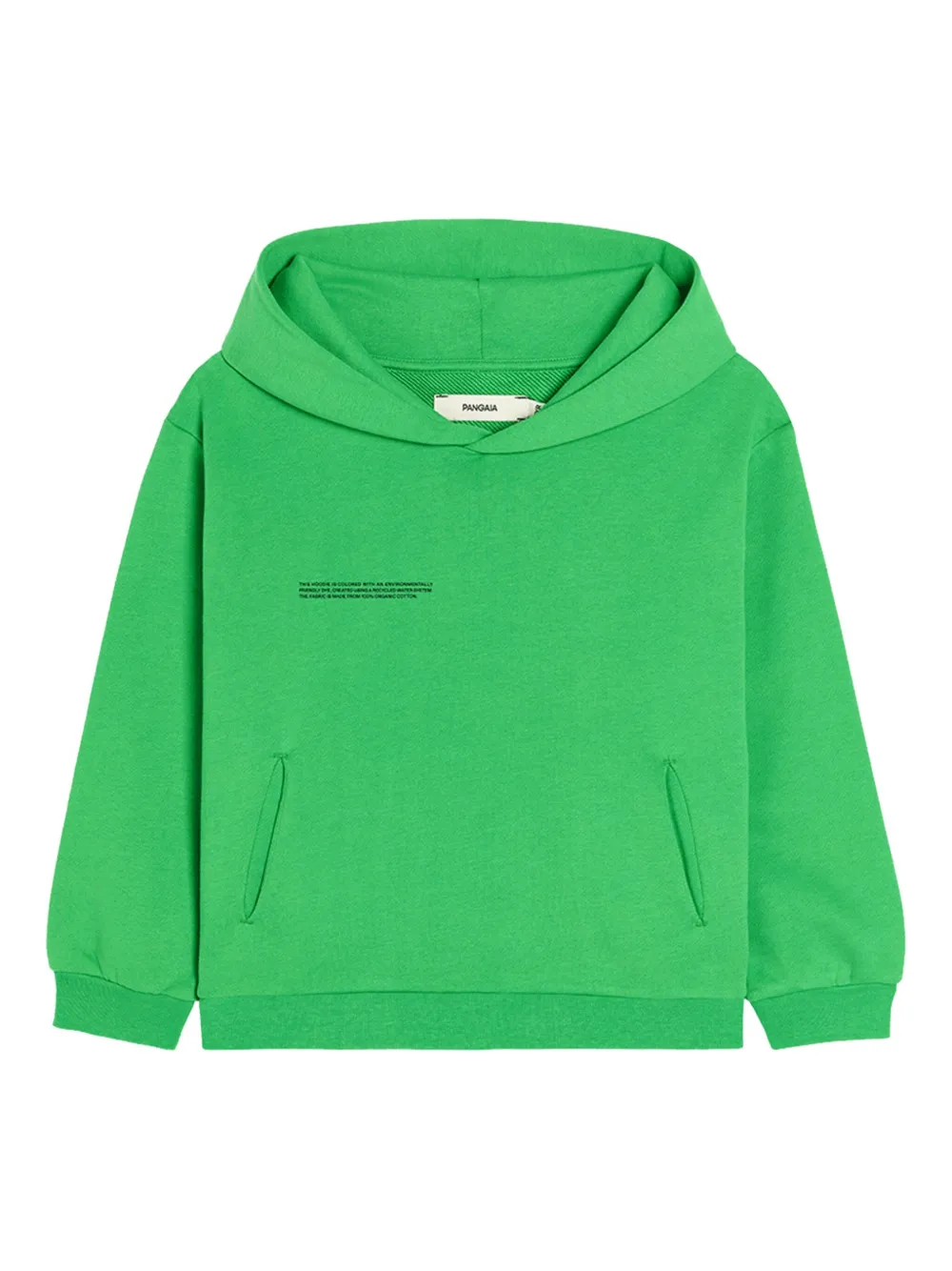 Pangaia Kids graphic-detail hoodie | Green | Image 1