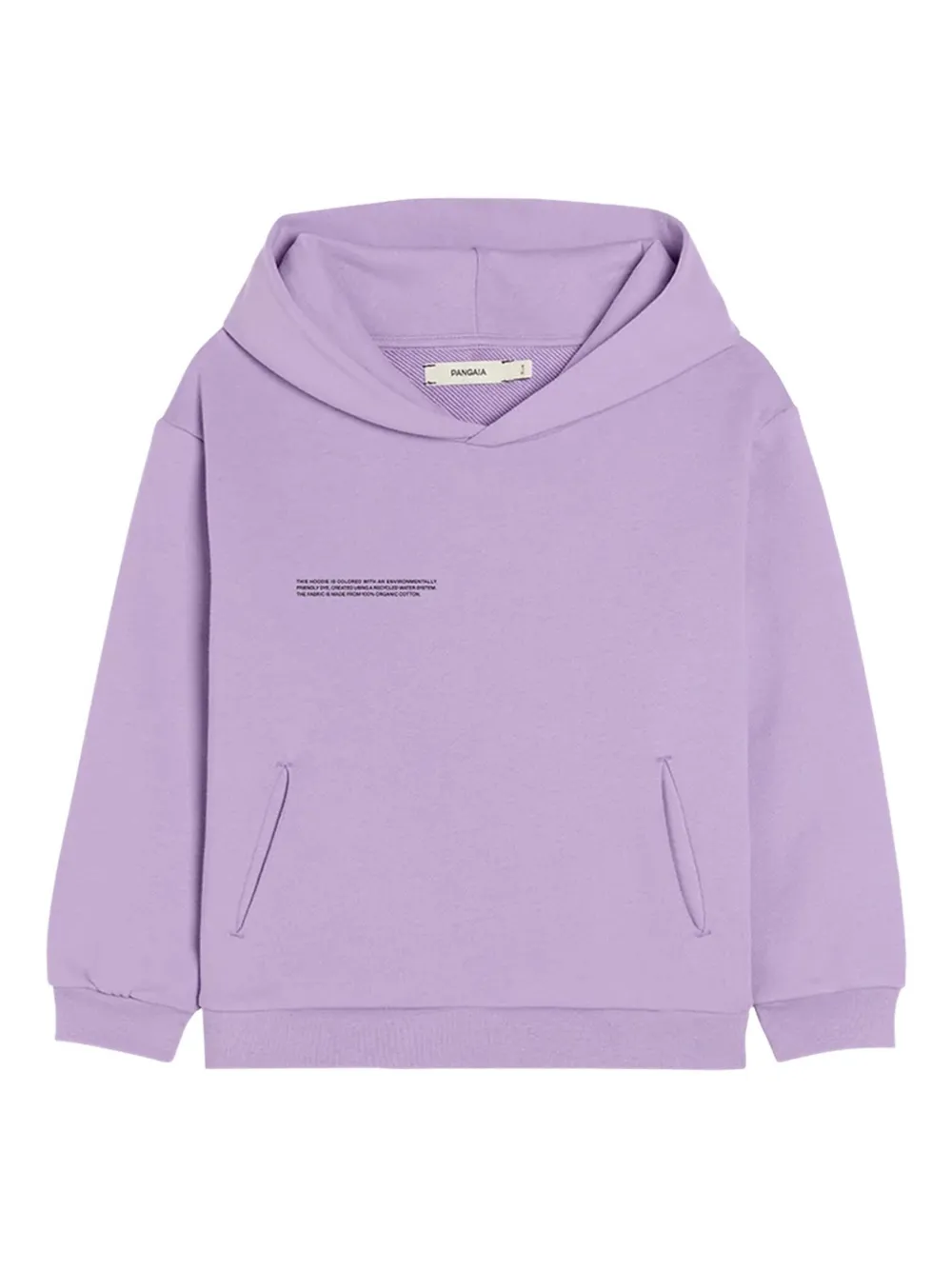 Pangaia Kids text-embellished hoodie | Purple | Image 1