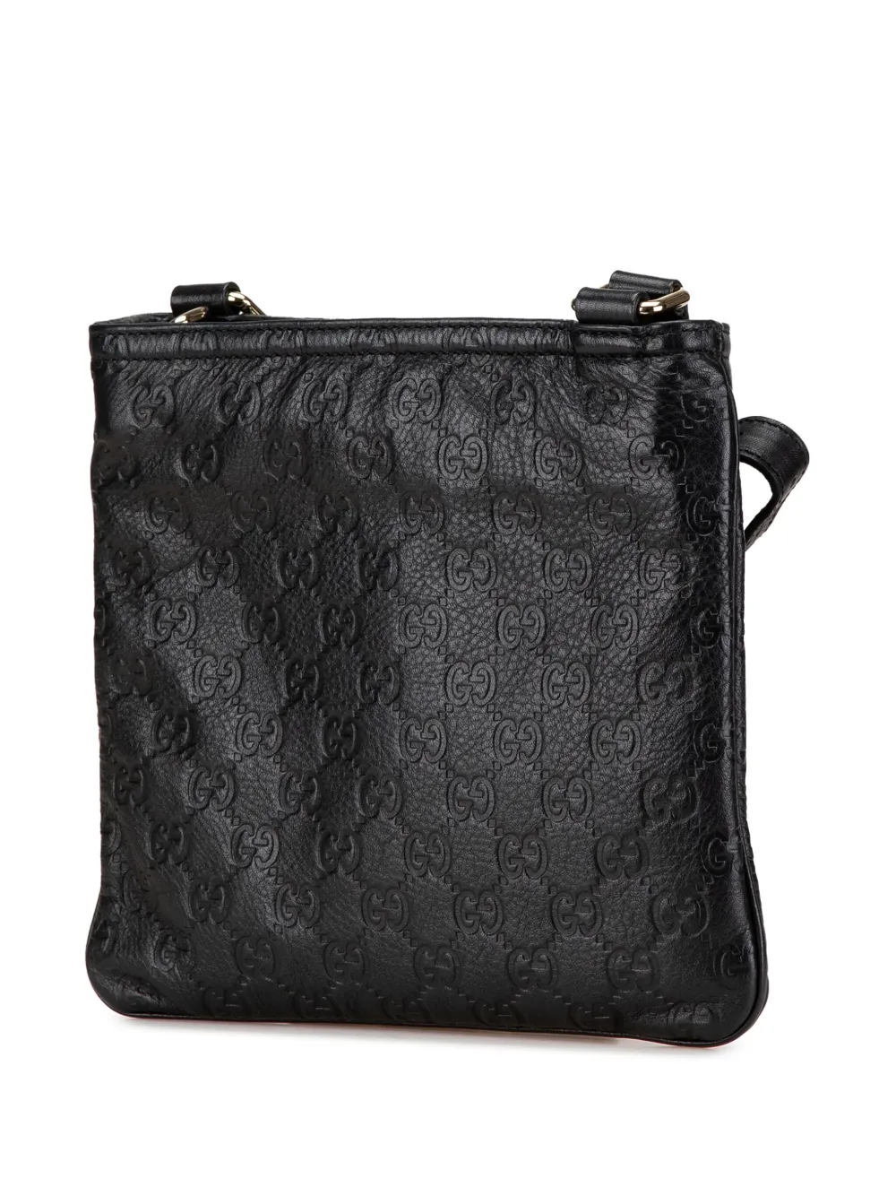 Pre-owned Gucci 2000-2015 Ssima Crossbody Bag In Black
