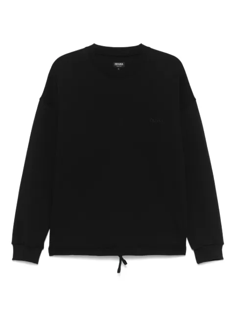 Zegna sudadera con logo bordado