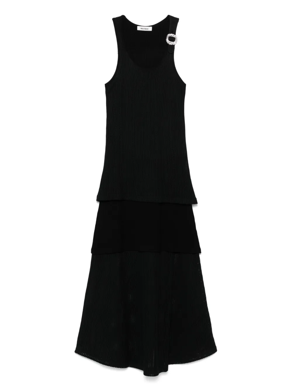 Wales Bonner Serenity midi dress | Black | Image 1