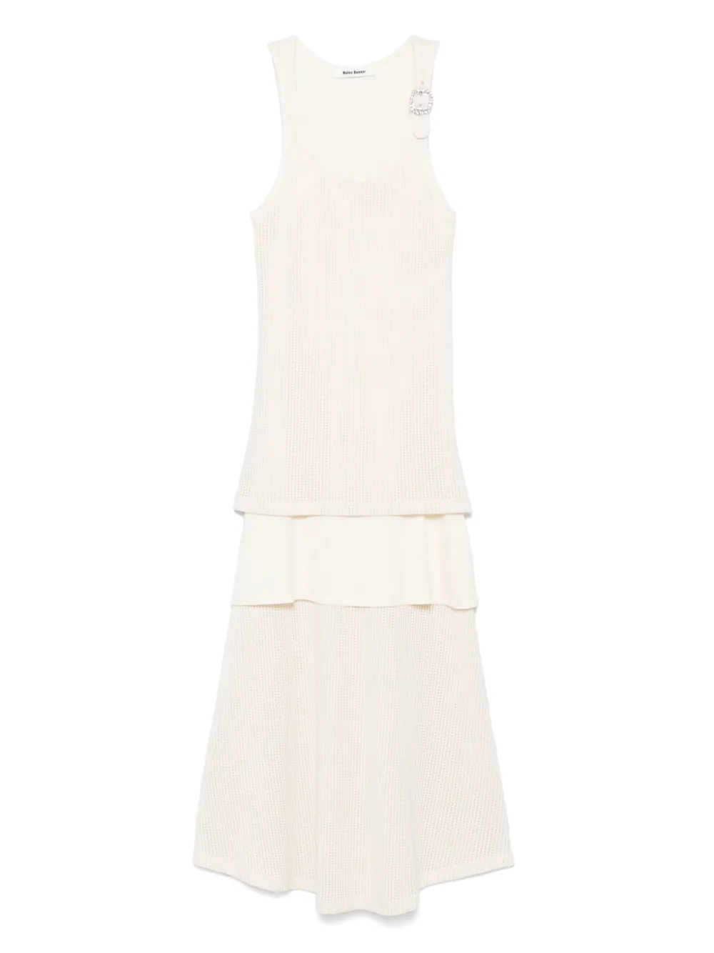 Wales Bonner Serenity midi dress | Neutrals | Image 1