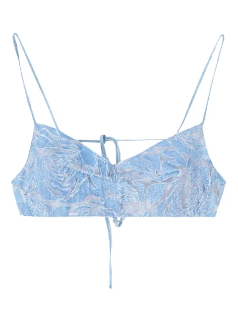 Ermanno Scervino devoré denim bra