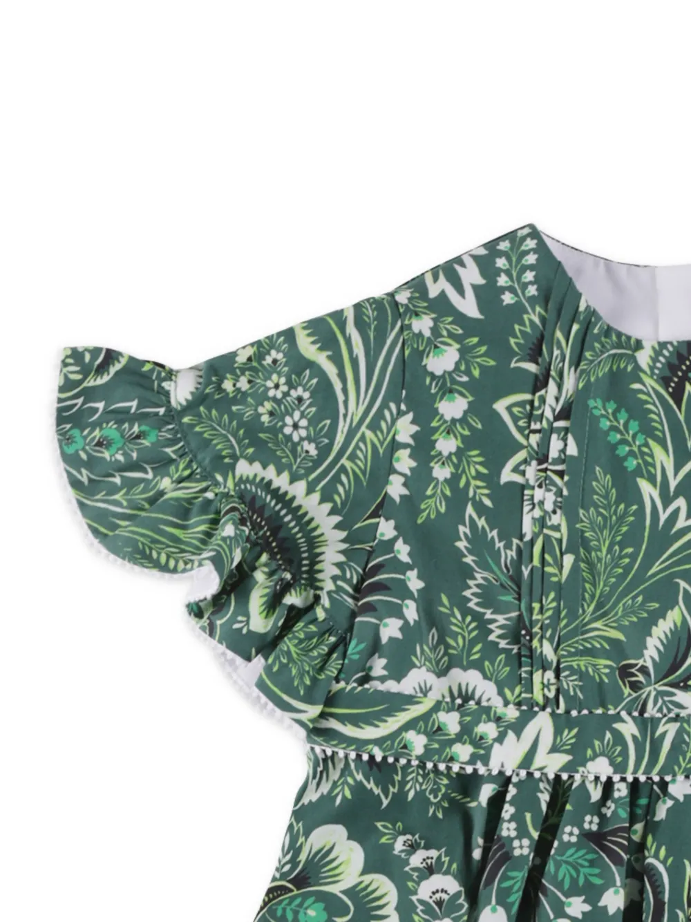 ETRO KIDS Jurk met paisley-print Groen