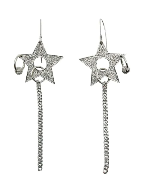 Christian Dior Pre-Owned 2000s star-shaped chain earrings