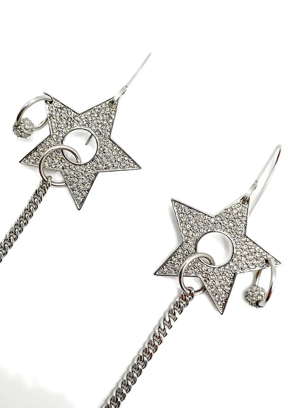 Christian Dior Pre-Owned 2000s star-shaped chain earrings | Image 2