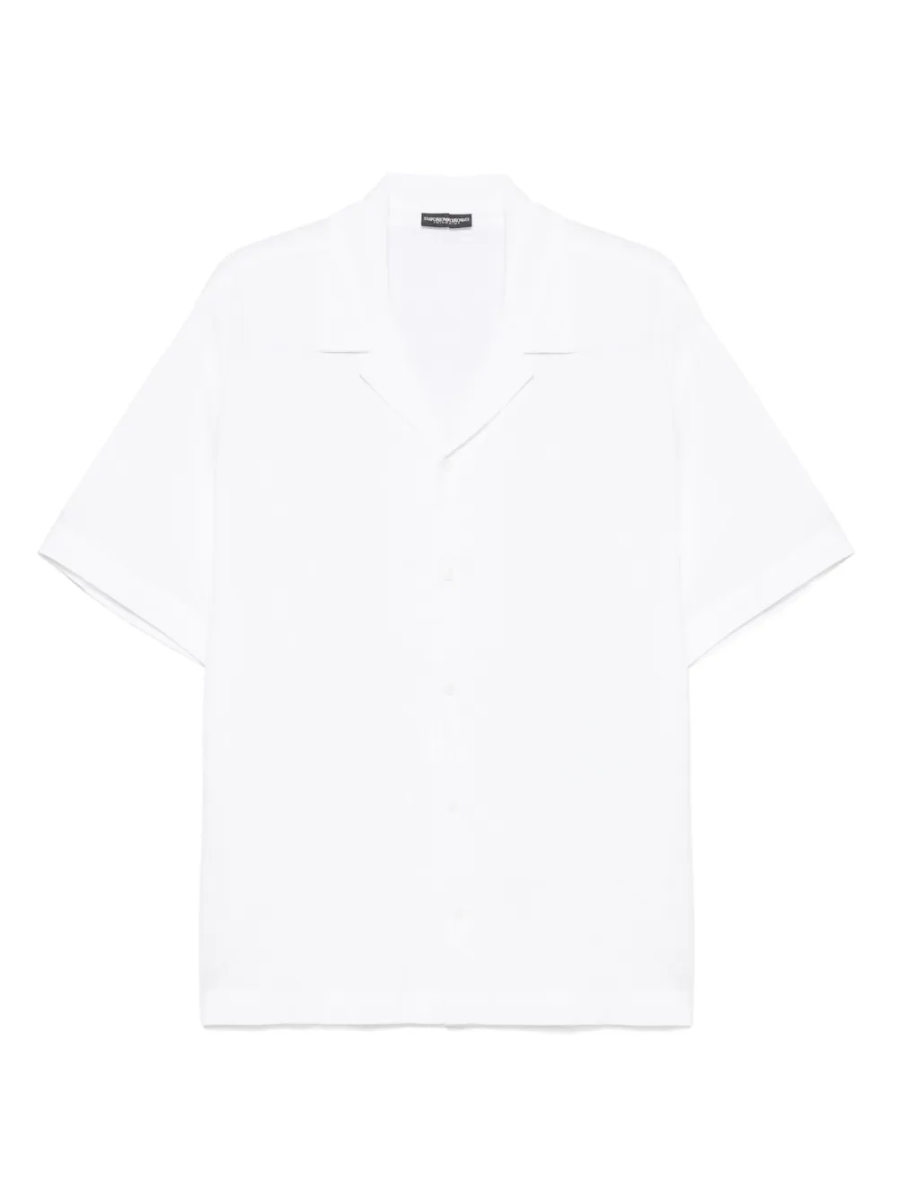 Emporio Armani Overhemd met geborduurd logo Wit
