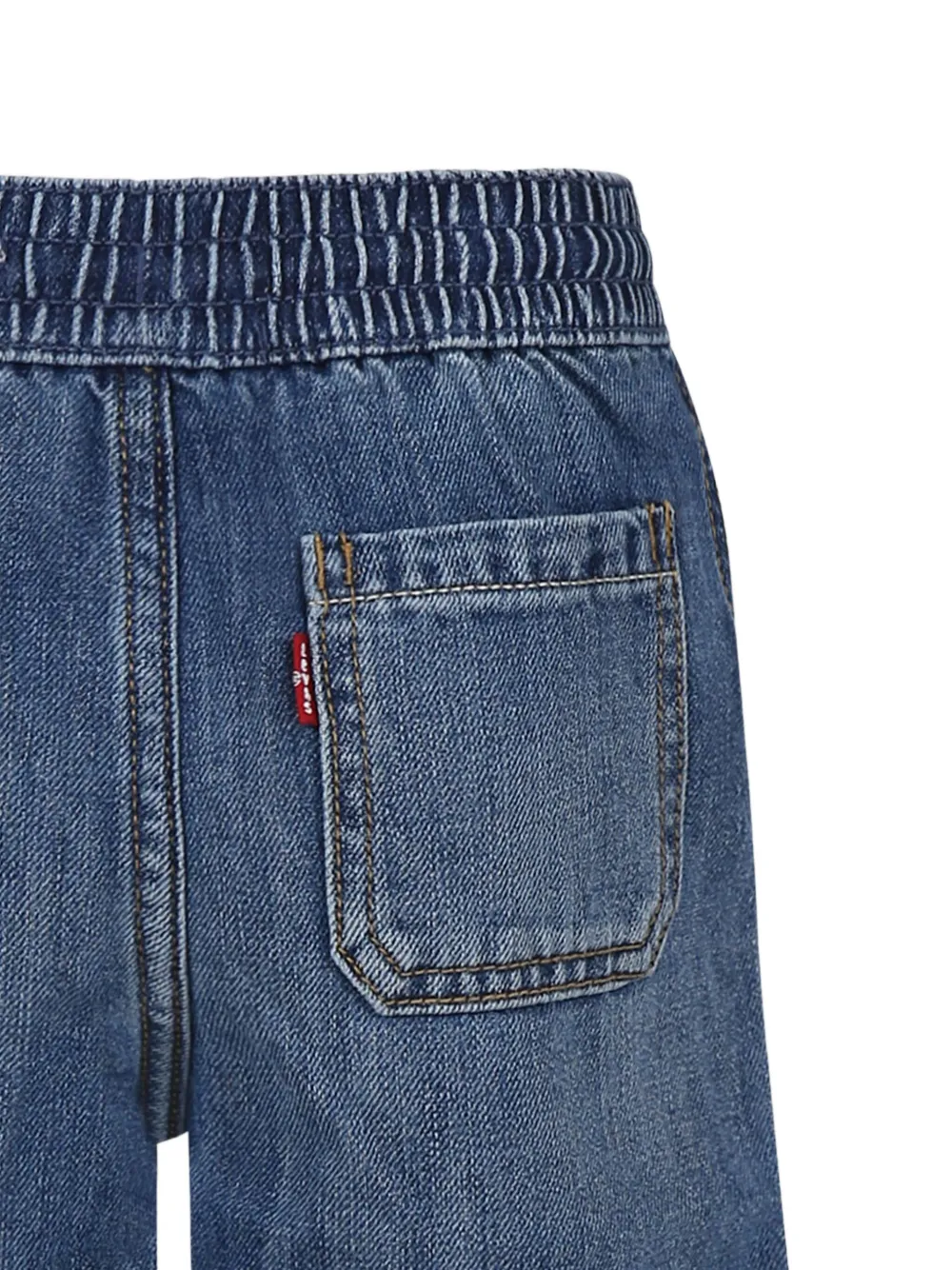 Levi's Kids Spijkershorts met gewassen-effect Blauw