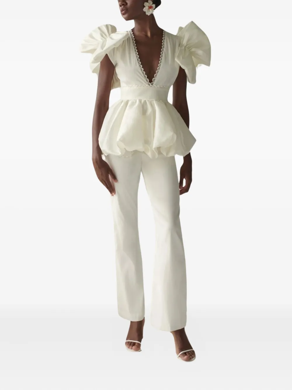 Celia B Willem puff-sleeved peplum top | Blouses | Image 2
