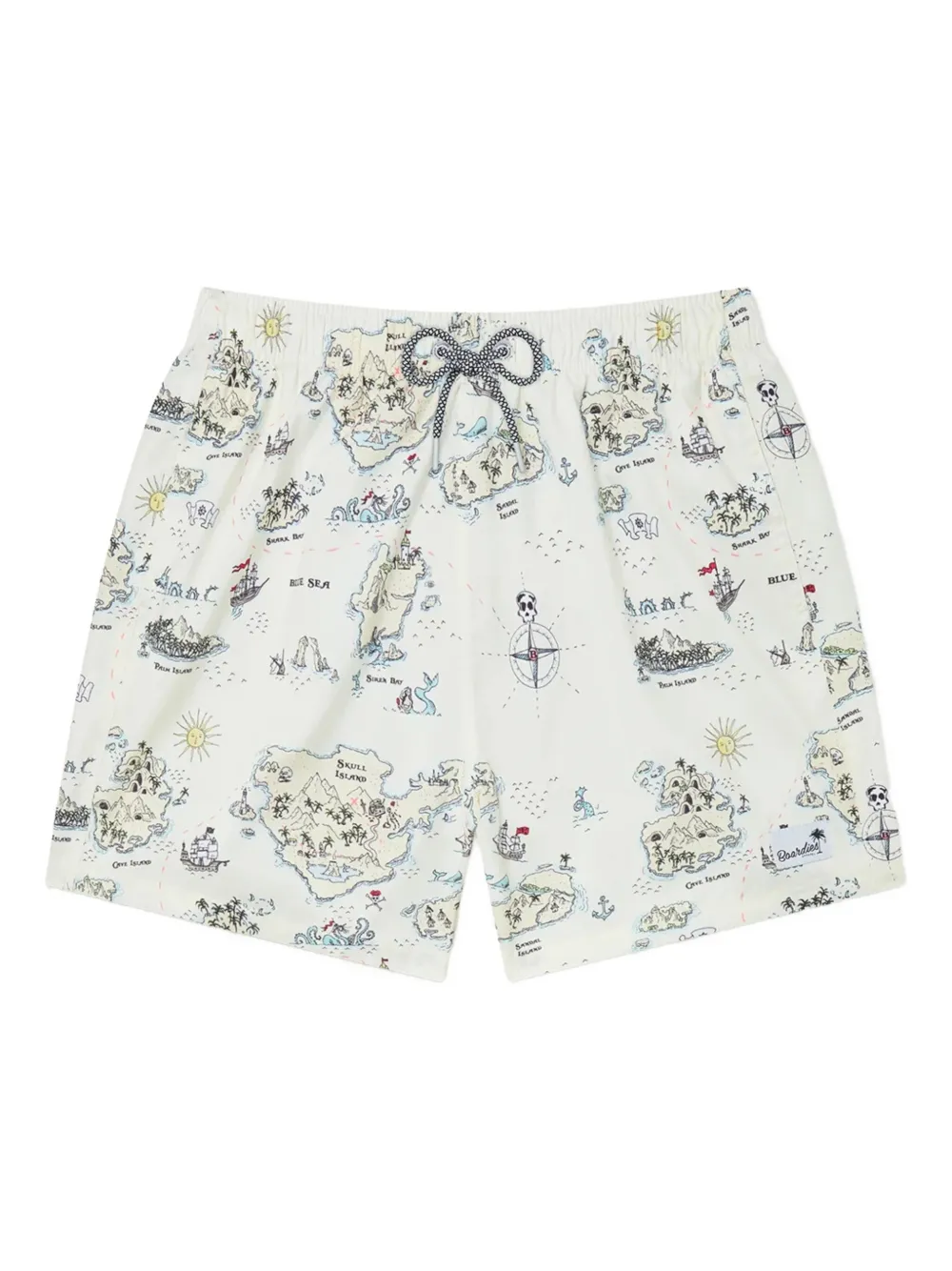 graphic-print swim shorts