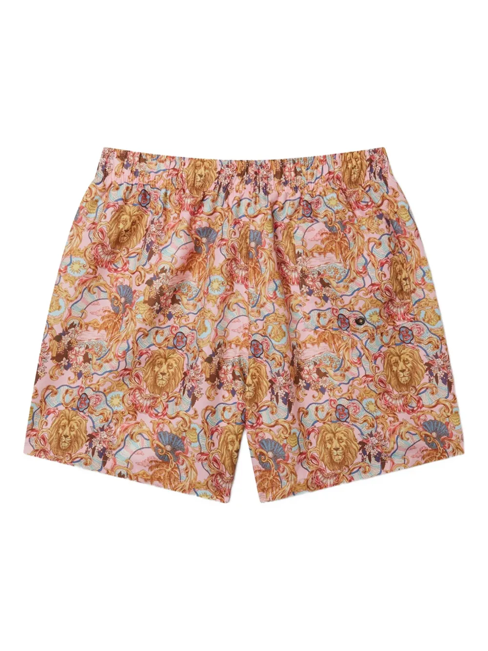graphic-print swim shorts