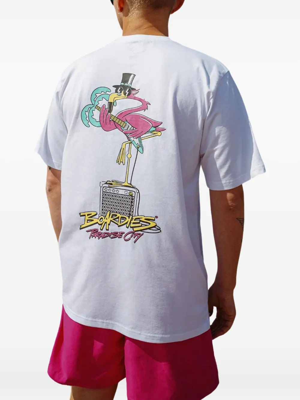 Boardies graphic-print T-shirt - WHITE