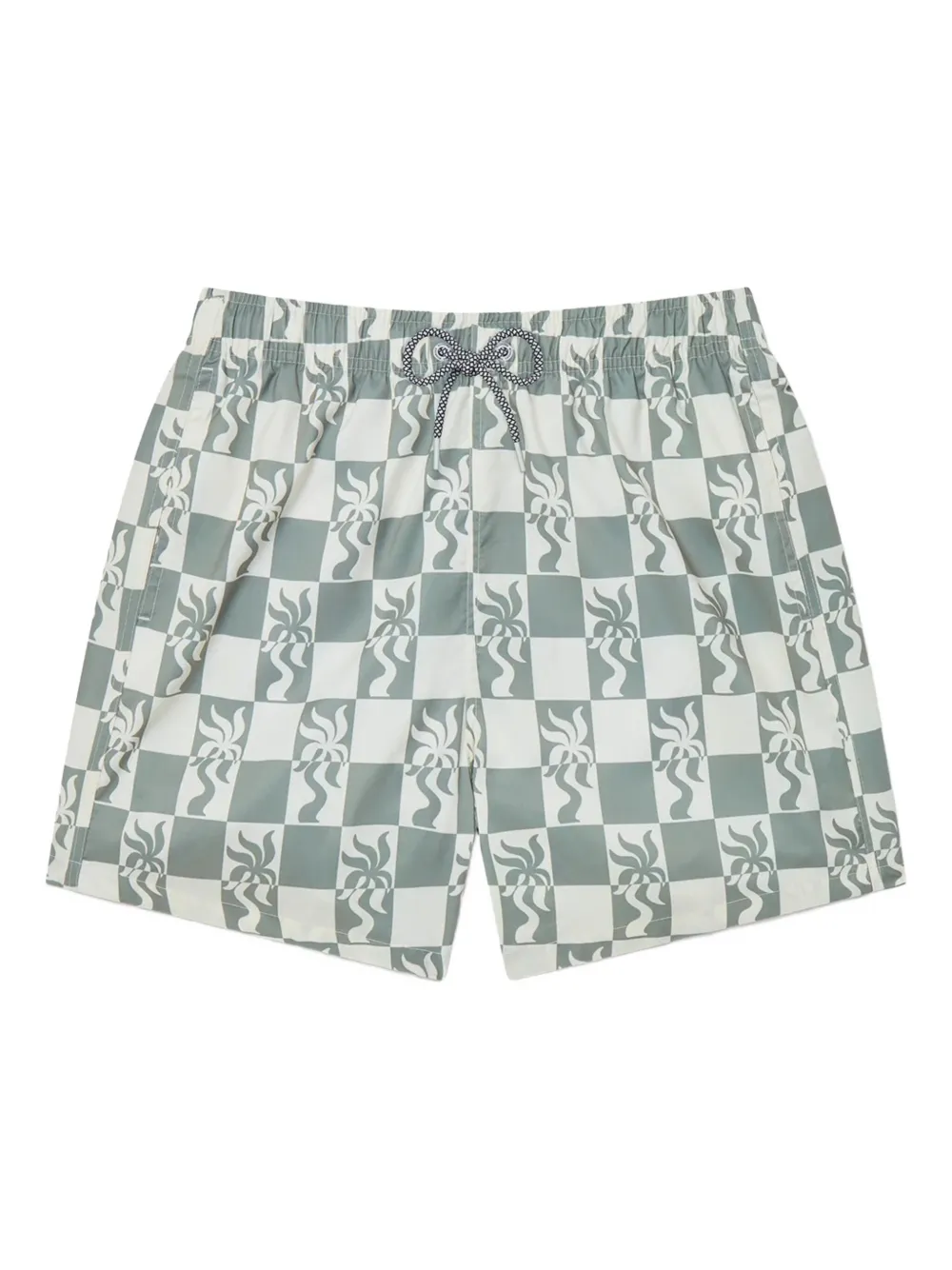 Boardies graphic-print swim shorts | Green | Image 1